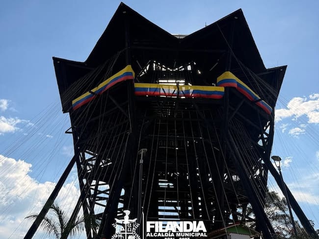 Mirador de la Colina Iluminada de Filandia, Quindío. Foto: Cortesía alcaldía Filandia