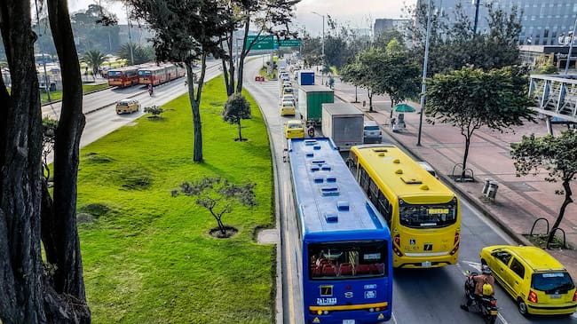 Transporte Publico en Bogotá. Cortesía: GettyImages