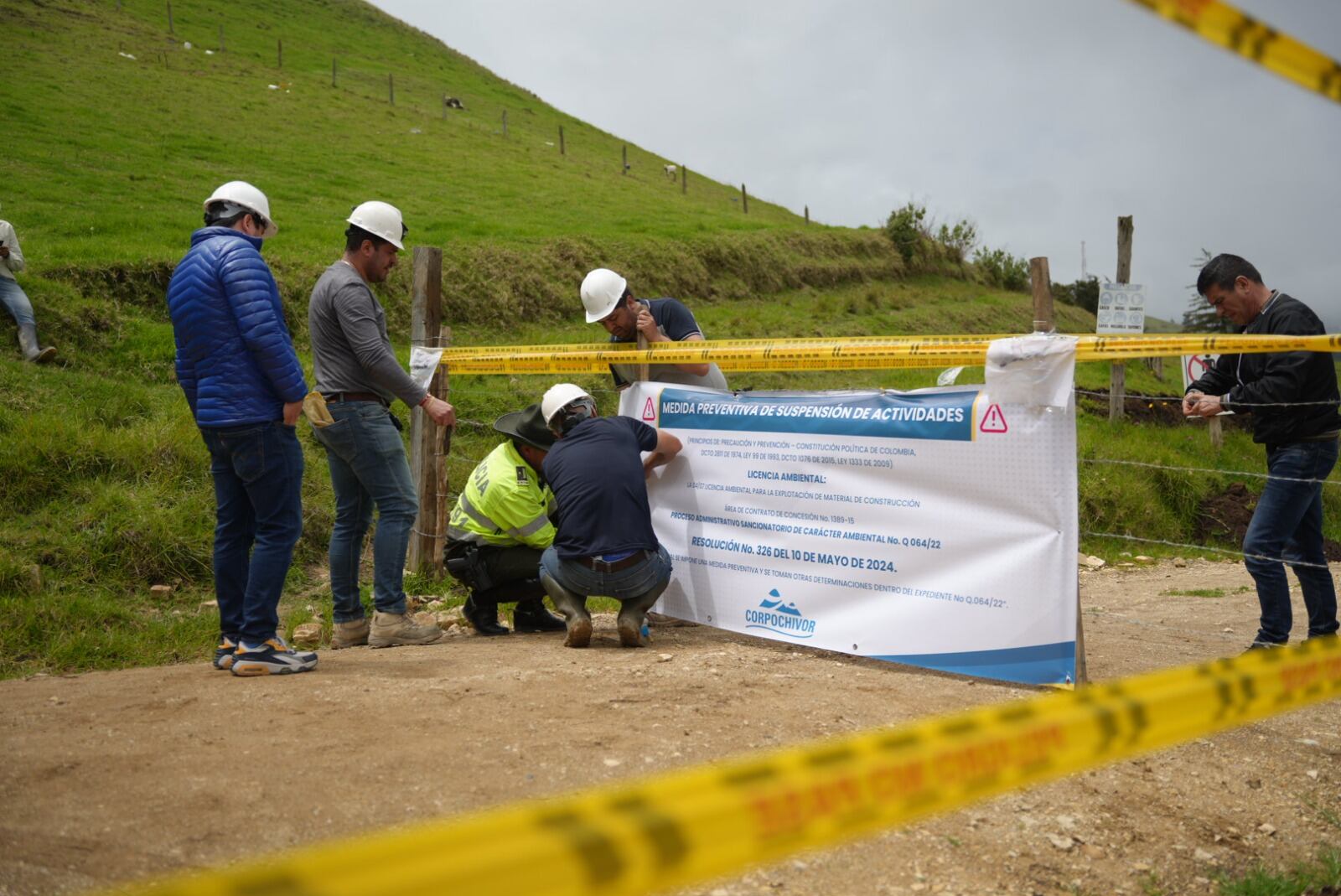 Corpochivor suspende actividades mineras en Ramiriquí por irregularidades ambientales