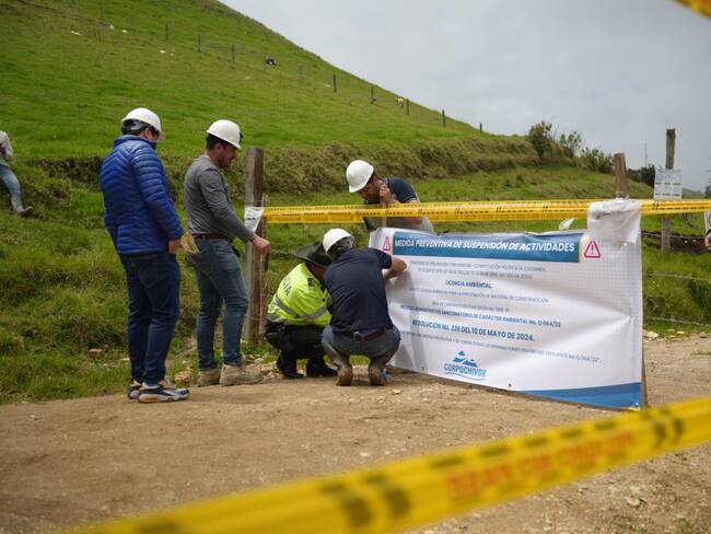 Corpochivor suspende actividades mineras en Ramiriquí por irregularidades ambientales