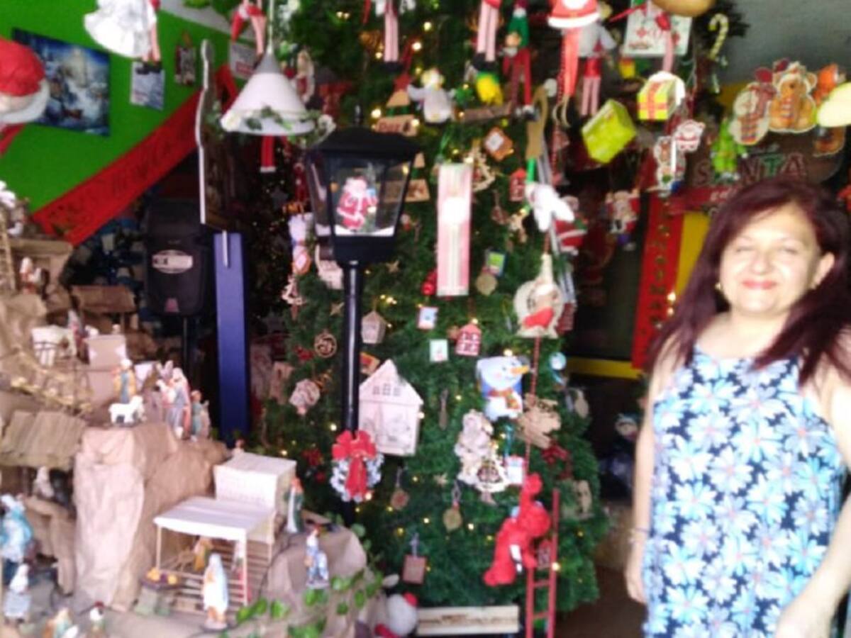 La casa mágica que alegra la Navidad de los niños en Ibagué