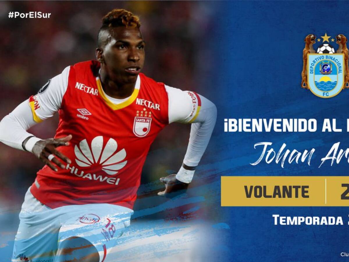 Johan Arango no jugará en Bolivia y llega al campeón de Perú