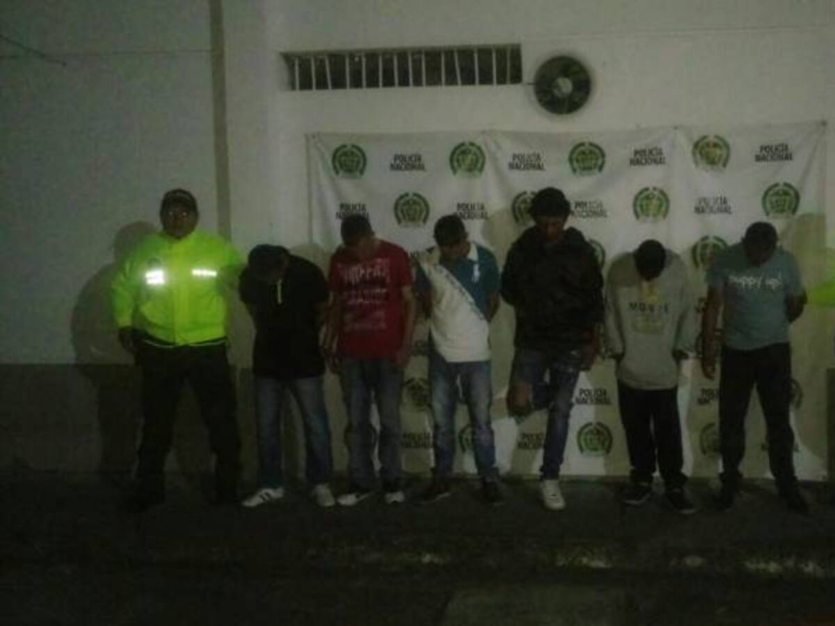 Capturan a 6 integrantes de la banda de La Herradura