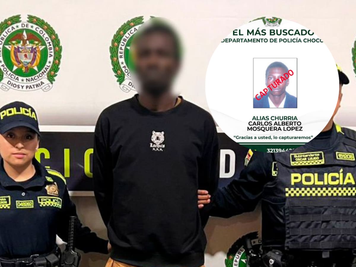 En Medellín cayó alias “Churria” del grupo ilegal Los Mexicanos y uno de los más buscados en Quibdó
