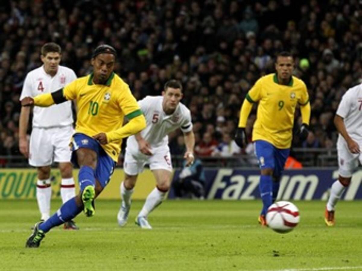Brasil cayó 1-2 ante Inglaterra en Wembley