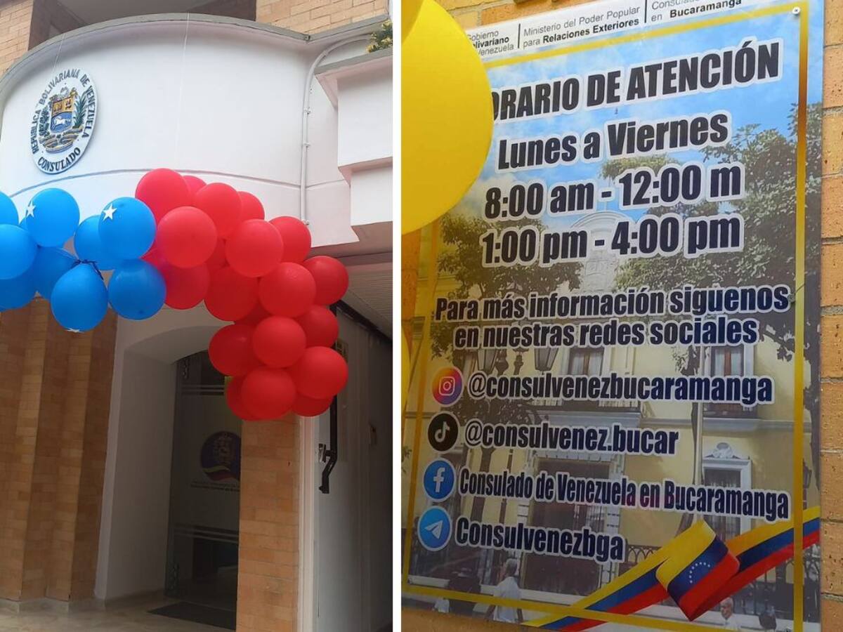 Después de 5 años el Consulado de Venezuela vuelve abrir sus puertas en Bucaramanga