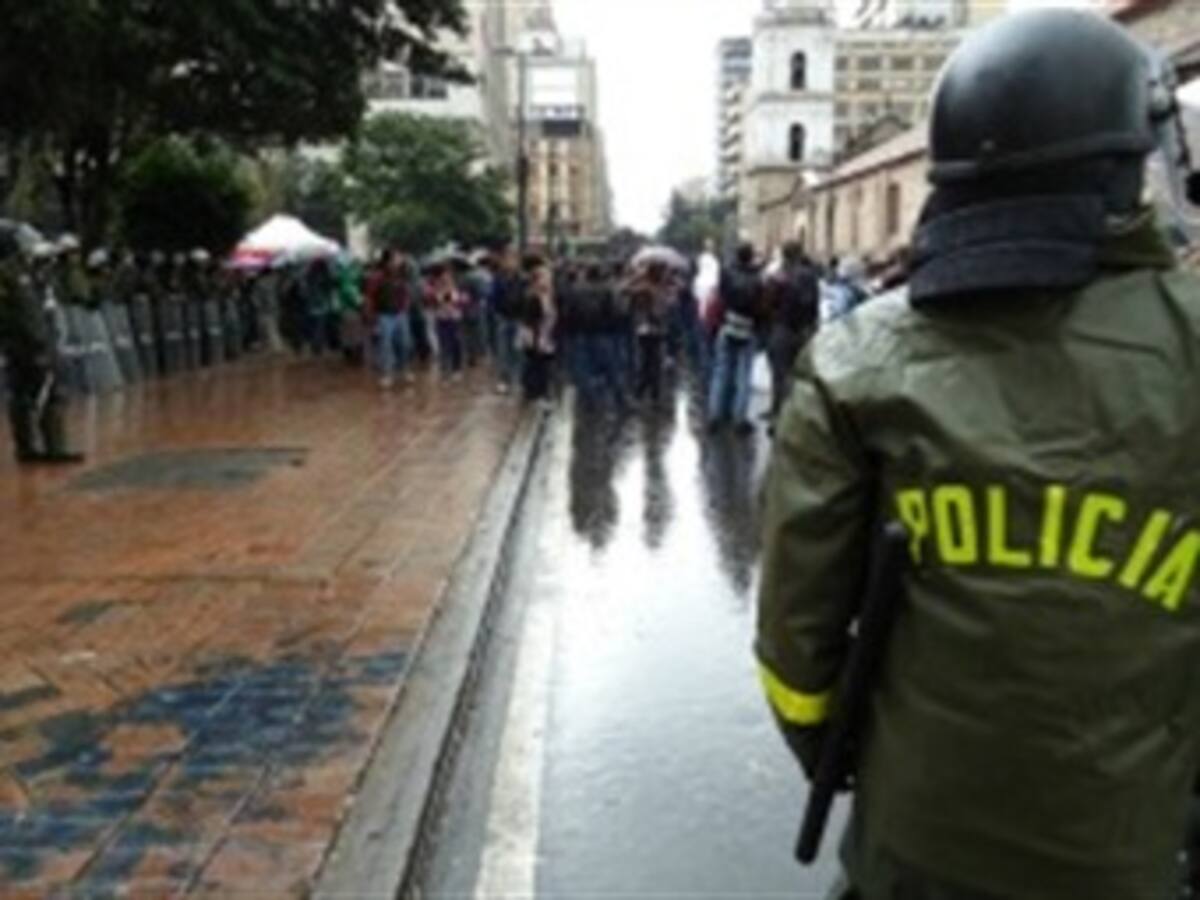 Mil 500 hombres garantizarán la seguridad en Bogotá durante las marchas de este viernes