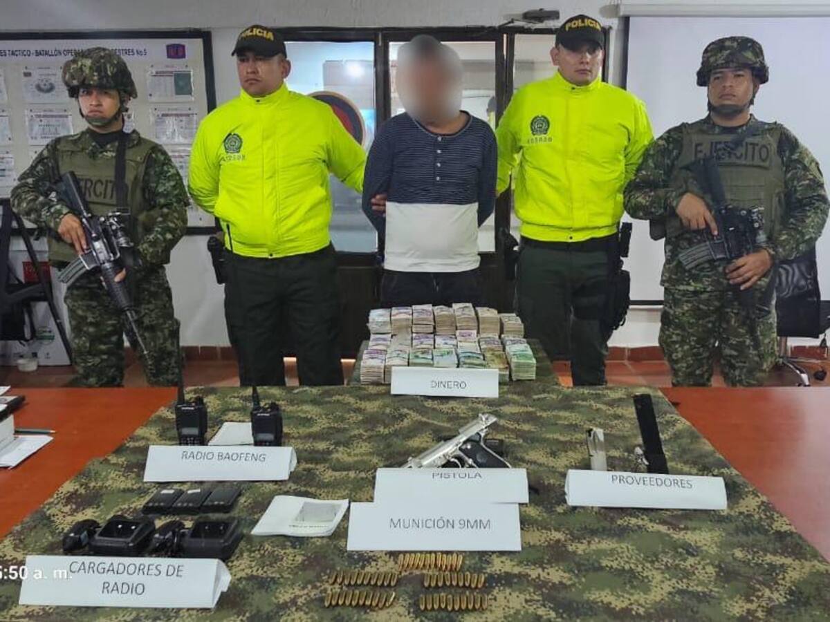 Golpe a las finanzas del ELN en zona rural del municipio de Tibú