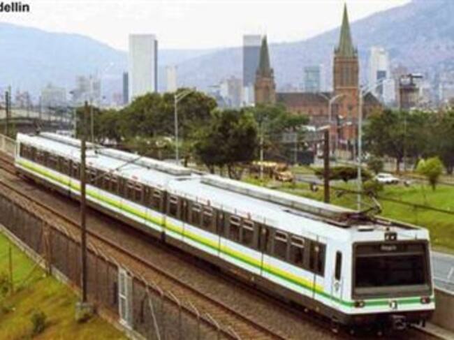 Metro de Medellín en funcionamiento. Foto: Colprensa