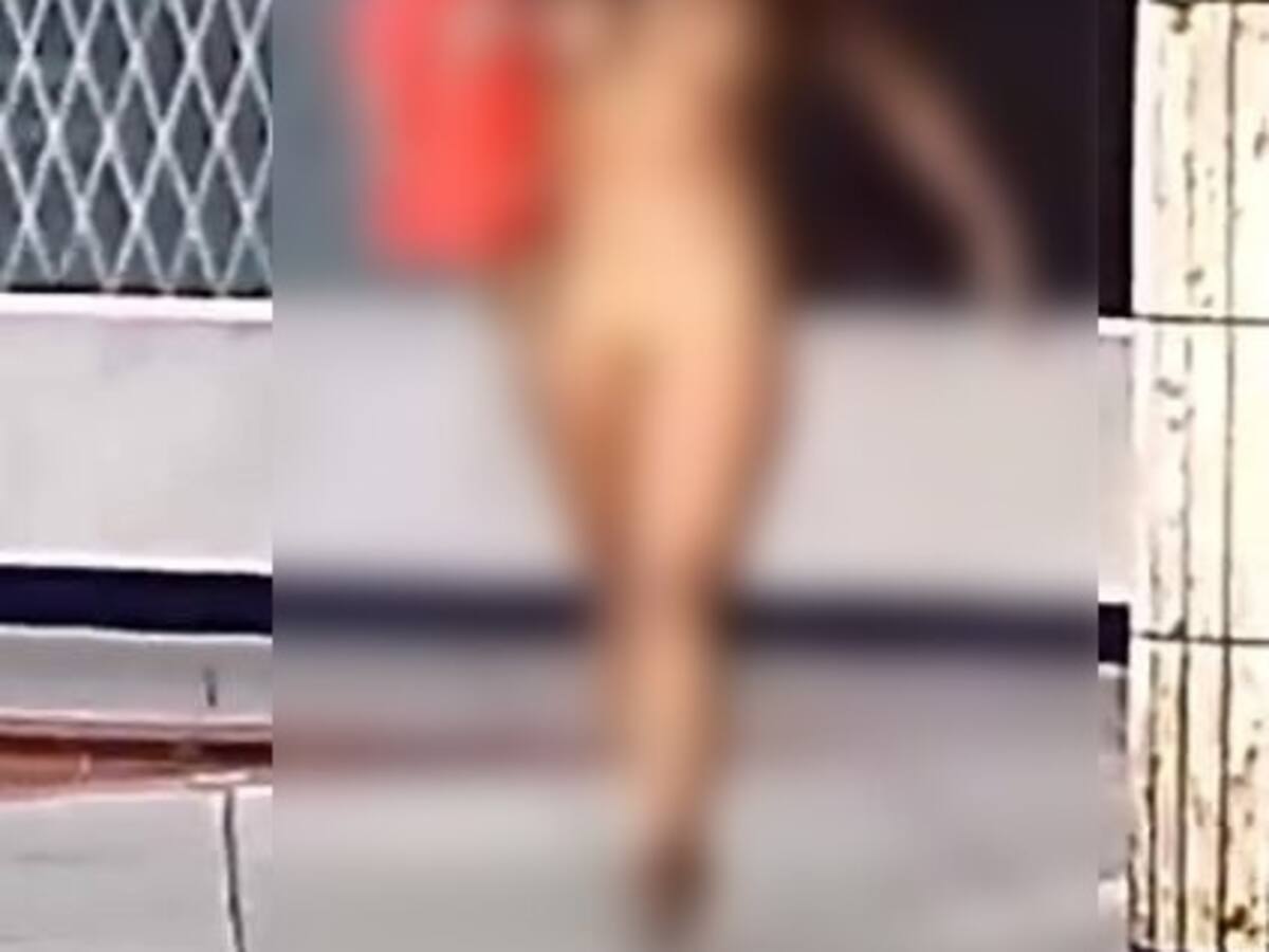 Mujer caminó desnuda en plena vía pública del barrio Marbella en Cartagena