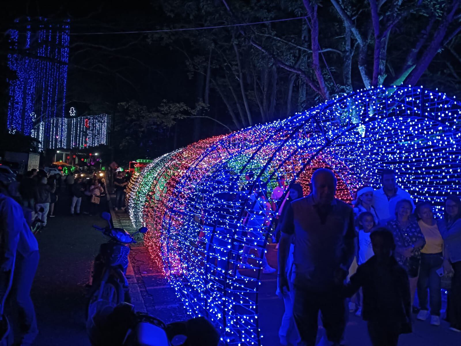 Maravilloso alumbrado de la Mágica Navidad en Soledén de Comfenalco, Quindío Foto: Adrián Trejos