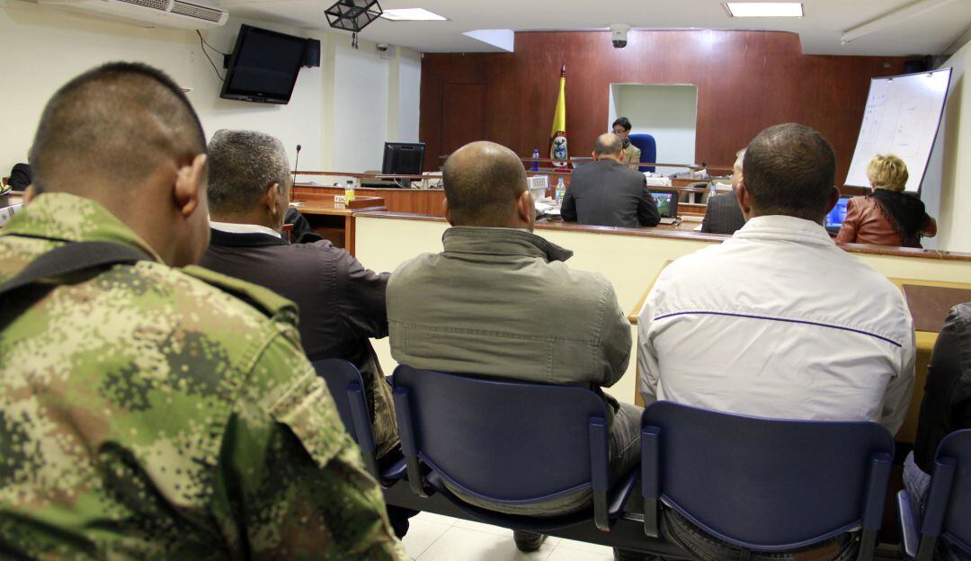 Foto en referencia a militares procesados por falsos positivos