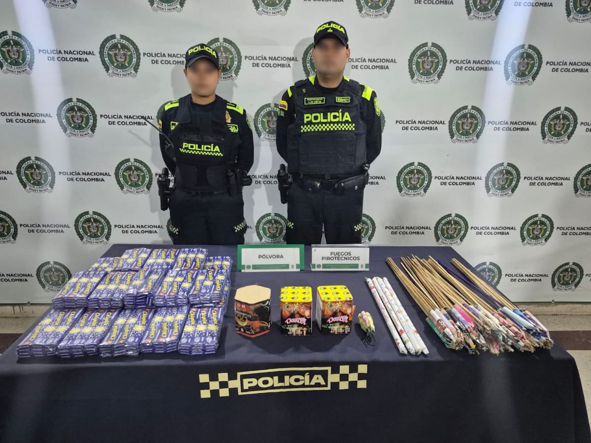 Operativos en Bello dejan 80 kilos de pólvora incautada, que iban a comercializar en Día de Velitas