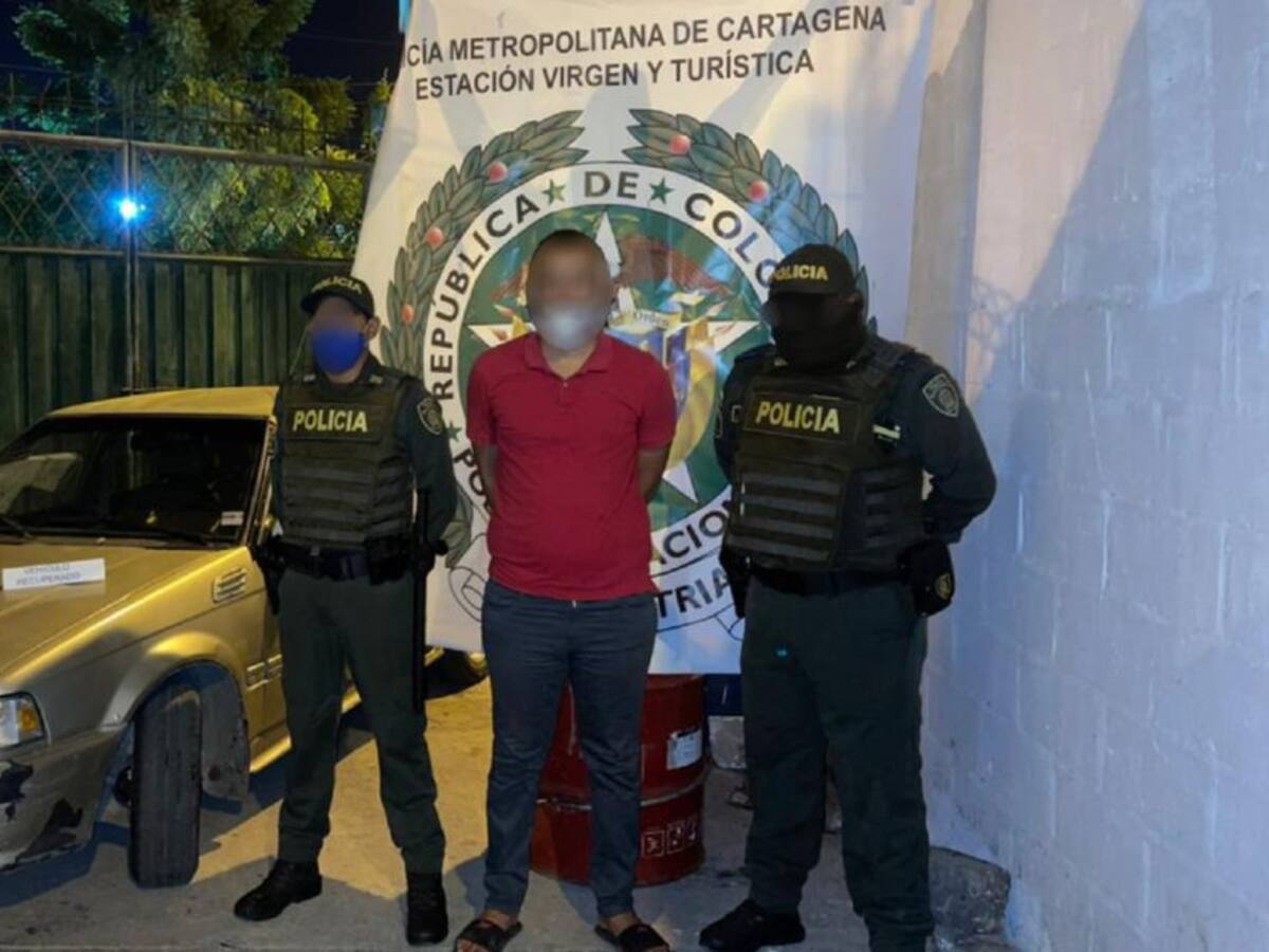 Capturado 'Jeremy' por presunto robo de vehículos en Cartagena