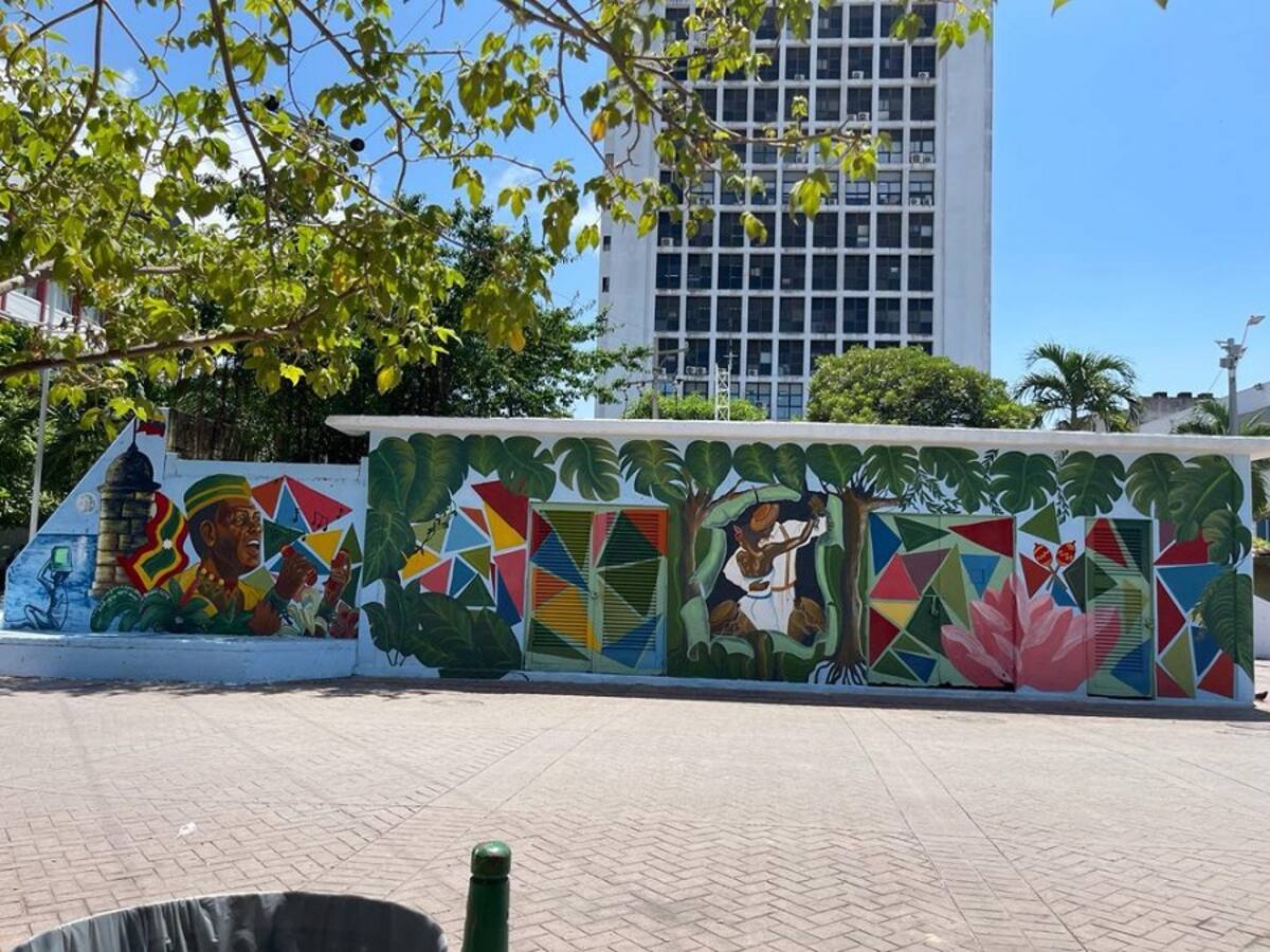 Alcaldía adelantó acciones para revitalizar la plaza del Joe en Cartagena