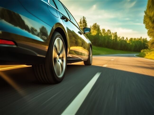 Automóvil por la carretera - (Getty Images)