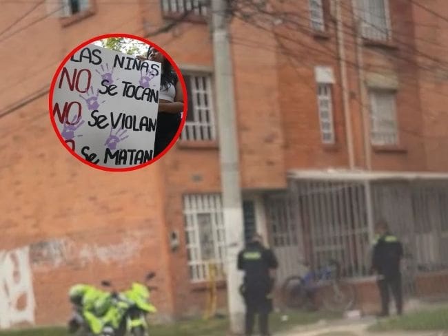 Menor de 9 años fue asesinada por la expareja de su madre en Mosquera, Cundinamarca. Foto: Redes Sociales/EFE/Ernesto Guzmán