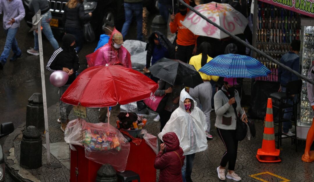 Protestas por cuarentenas en Bogotá. 