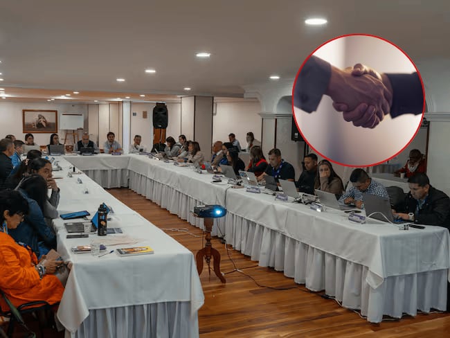 Imagen de referencia de diálogos entre el Gobierno y Comuneros del Sur