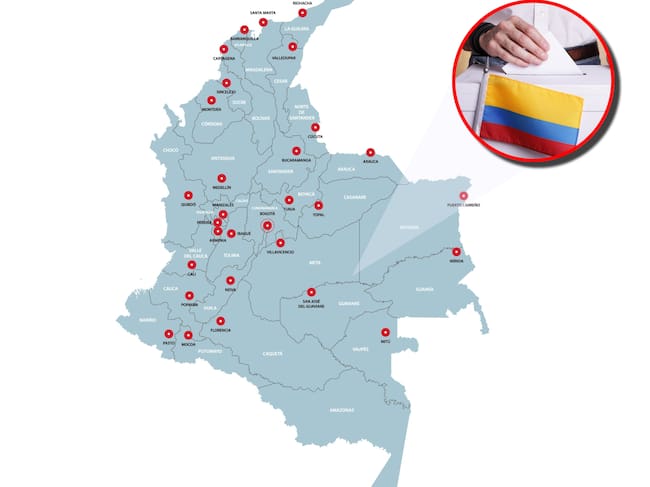 Mapa electoral de Colombia en estas elecciones 2026, segunda vuelta. Fotos: Getty Images.
