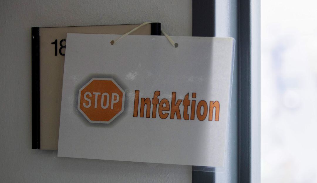 Mensajes en un hospital de Alemania