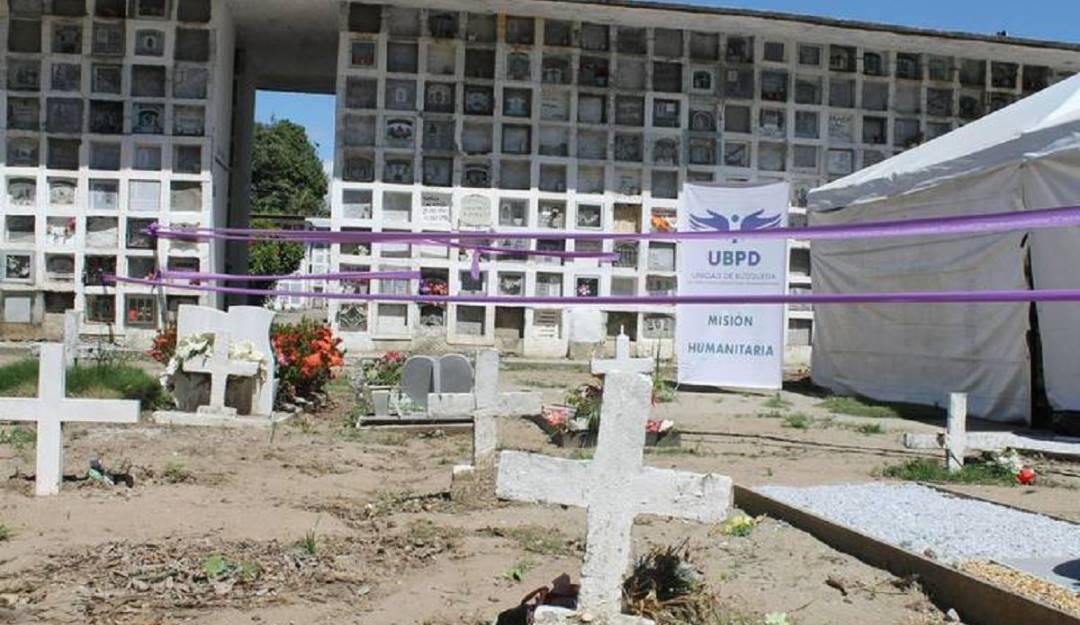 Encontraron cadáveres de posibles personas desaparecidas en el conflicto armado. Crédito: Tomada del Twitter de la UPBD.