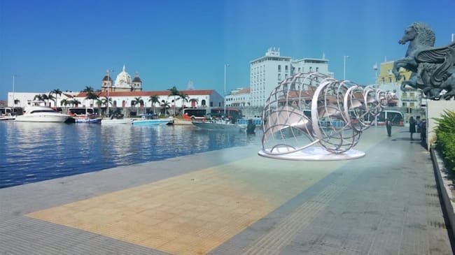 Se trata de una escultura del artista cartagenero José Olano, y que pertenecerá al Museo de Arte y Medio Ambiente de Cartagena de Indias