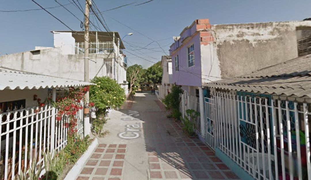 Sector donde residía la mujer hallada sin vida