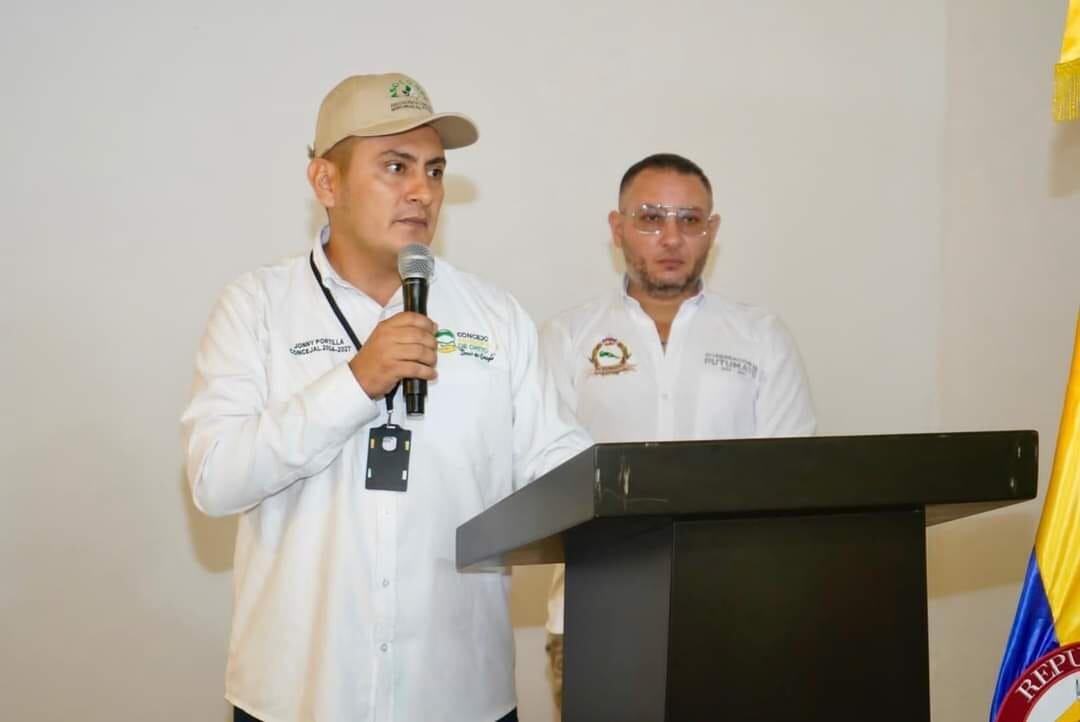 Johnny Portilla, presidente de la Asociación y concejal del Putumayo.