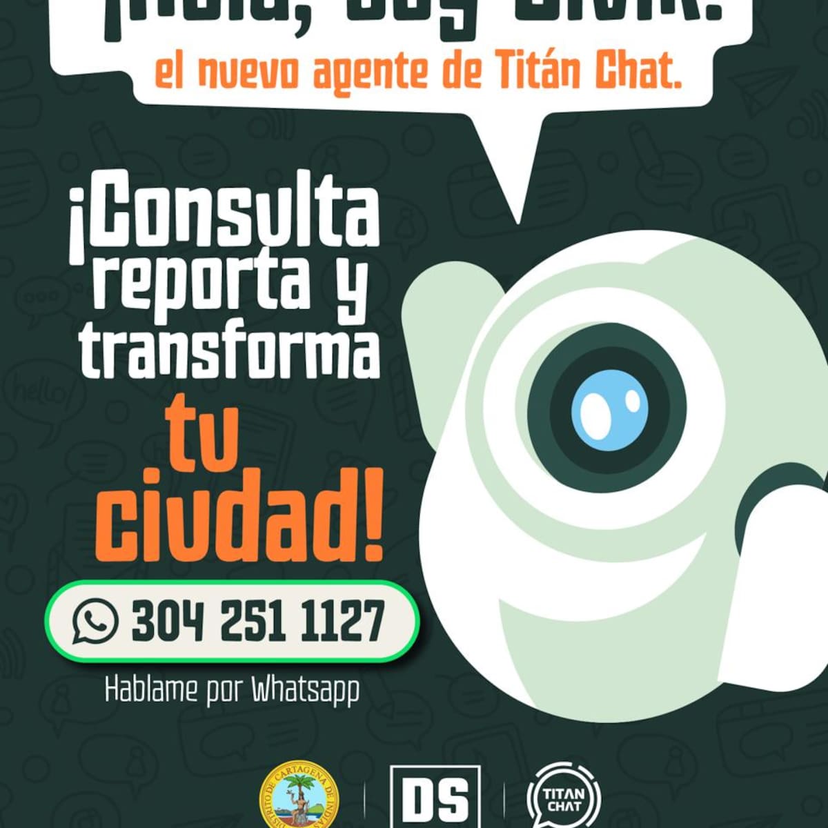 Civik, el nuevo agente virtual de Titán Chat que llega para fortalecer la seguridad en Cartagena