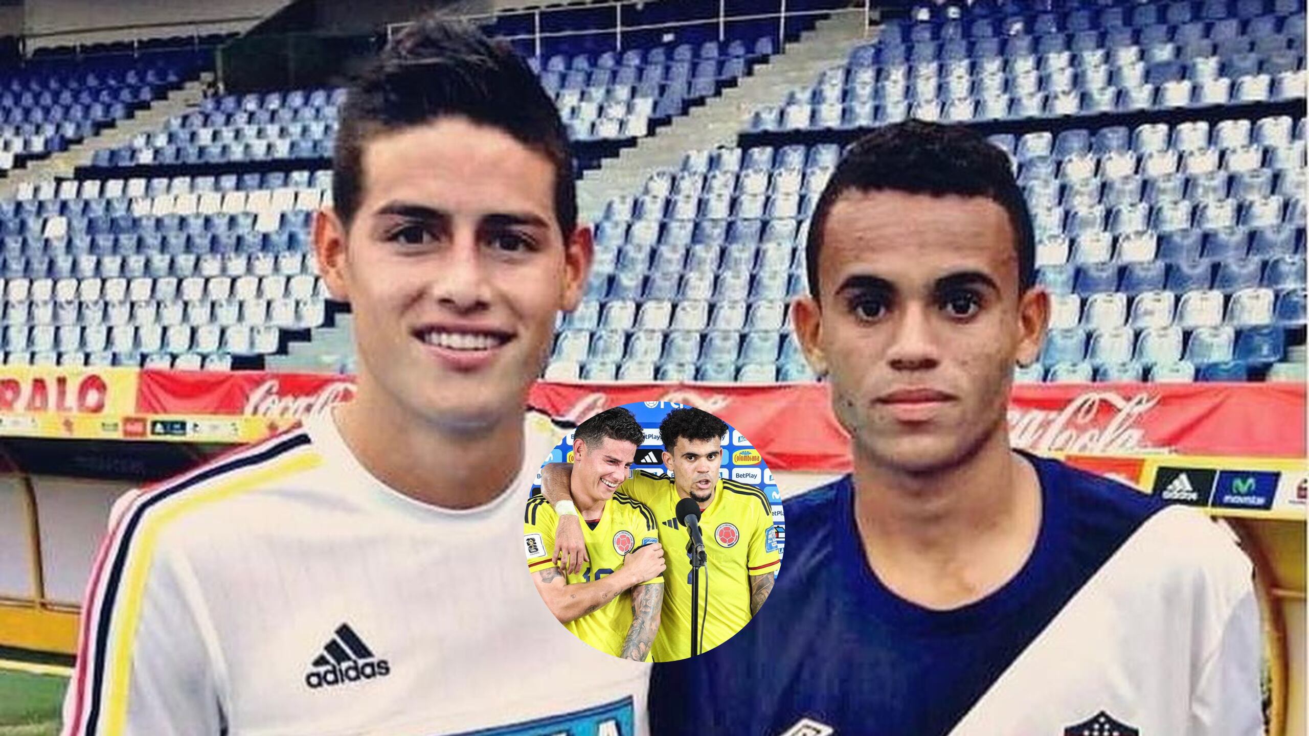 Luis Díaz y James Rodríguez
