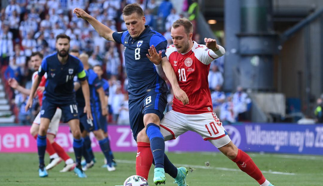 Christian Eriksen, jugador de Dinamarca.