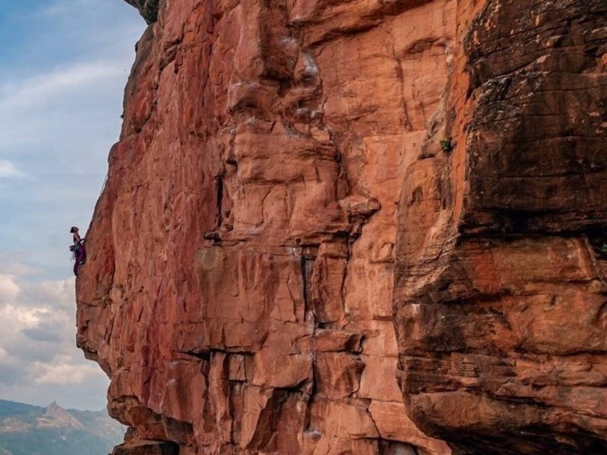 “Sobre los abismos del Chicamocha” la foto que refleja majestuosidad y la valentía