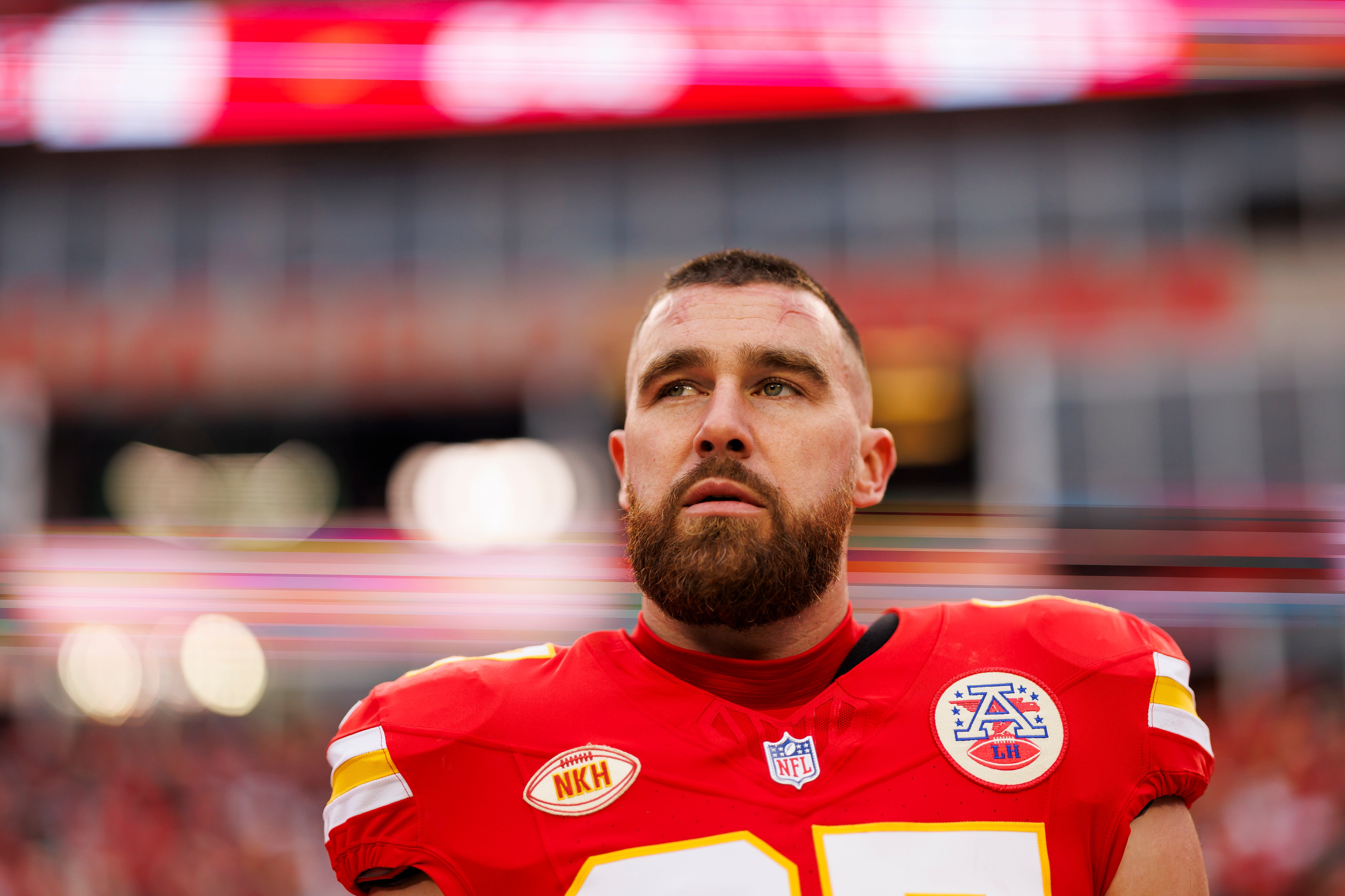 Travis Kelce de los Kansas City Chiefs. (Photo by Ryan Kang/Getty Images)