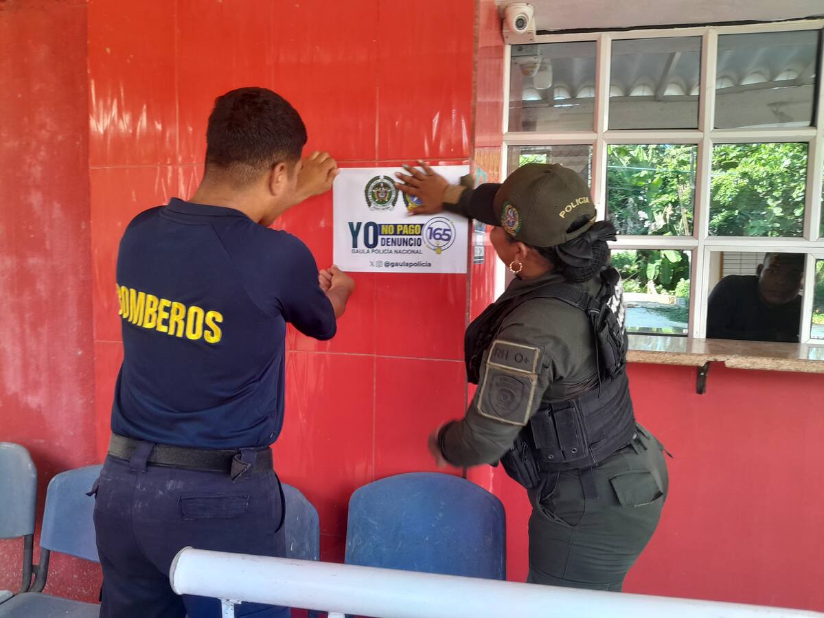 Comerciantes de Turbaco reciben charla antisecuestro y antiextorsión del Gaula Cartagena