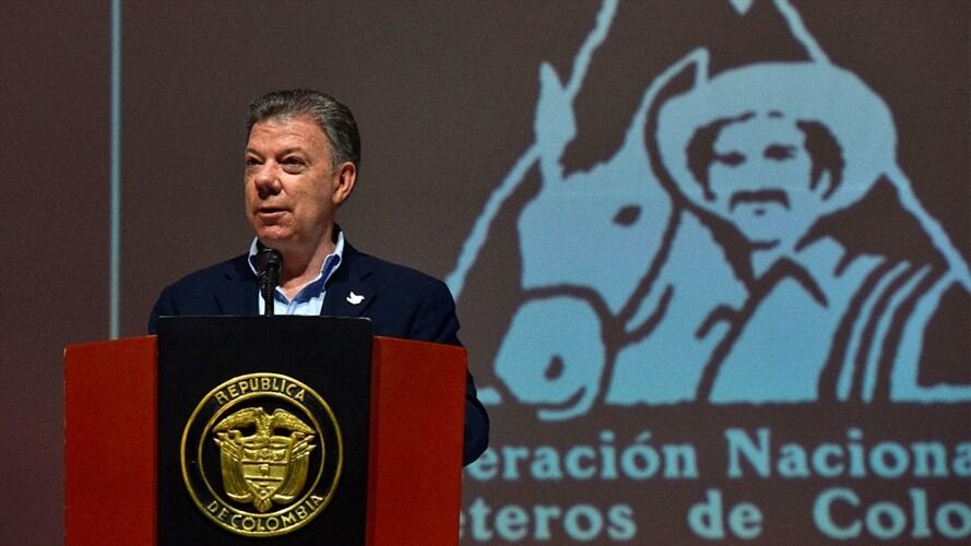 En paz podremos ser la despensa de alimentos que necesita el mundo: Santos Foto: Presidencia