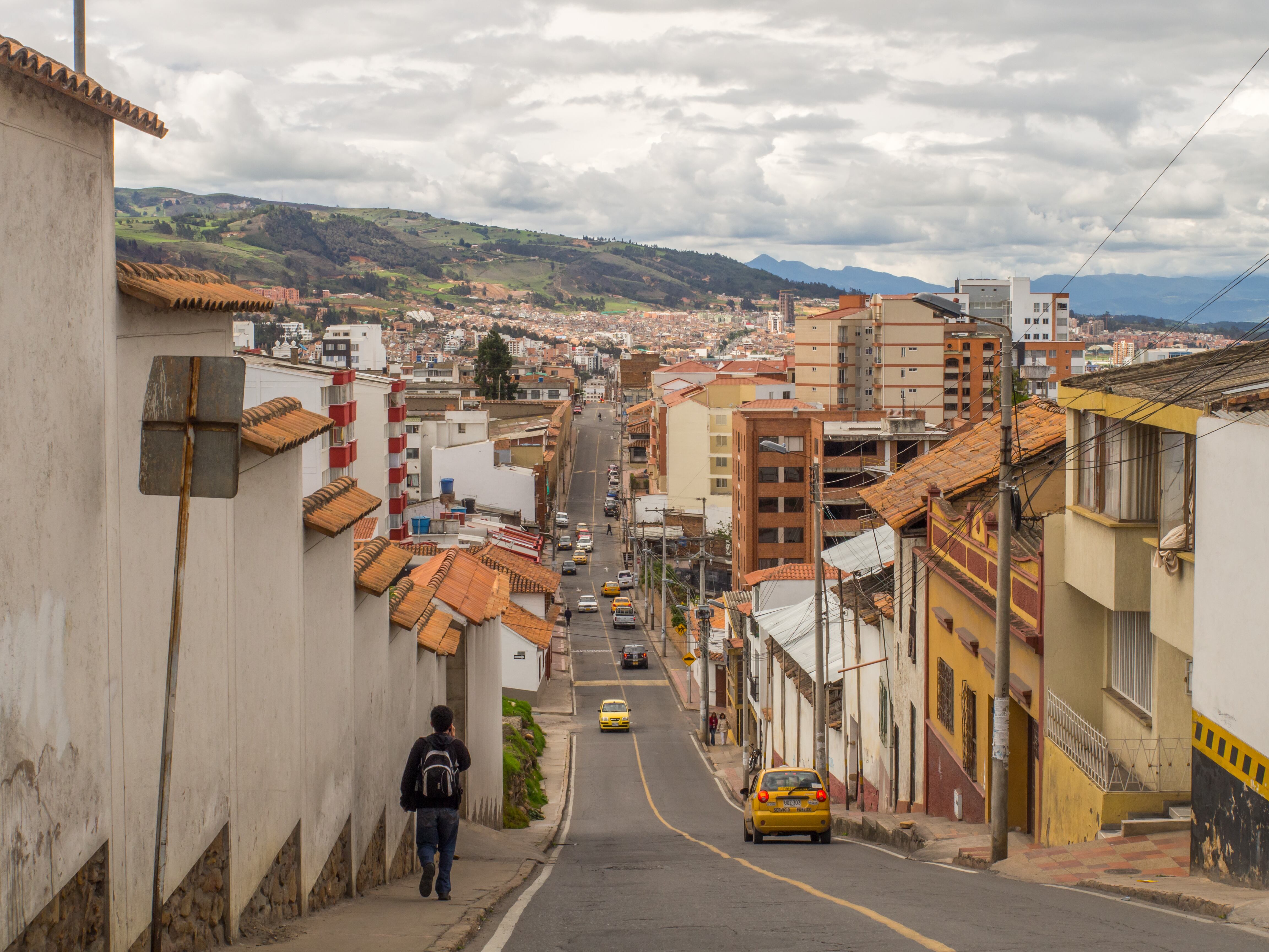 Vista de una calle en la ciudad de Tunja, Boyacá (Foto: Getty Images)