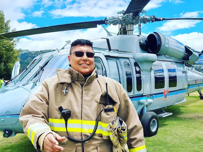 El comandante del Cuerpo de Bomberos de Ventaquemada, Jairo Humberto Bolívar, avanza en su proceso de recuperación en el Hospital Universitario San Rafael de Tunja / Foto: Bomberos de Ventaquemada.