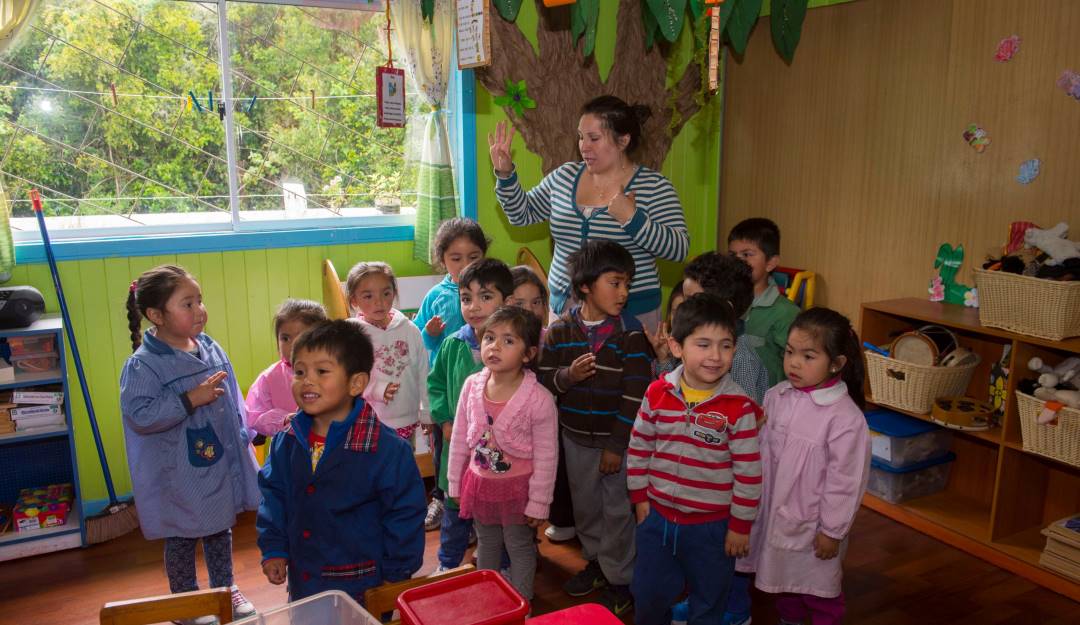 Aulas de clase en Chile.               Foto: Getty 