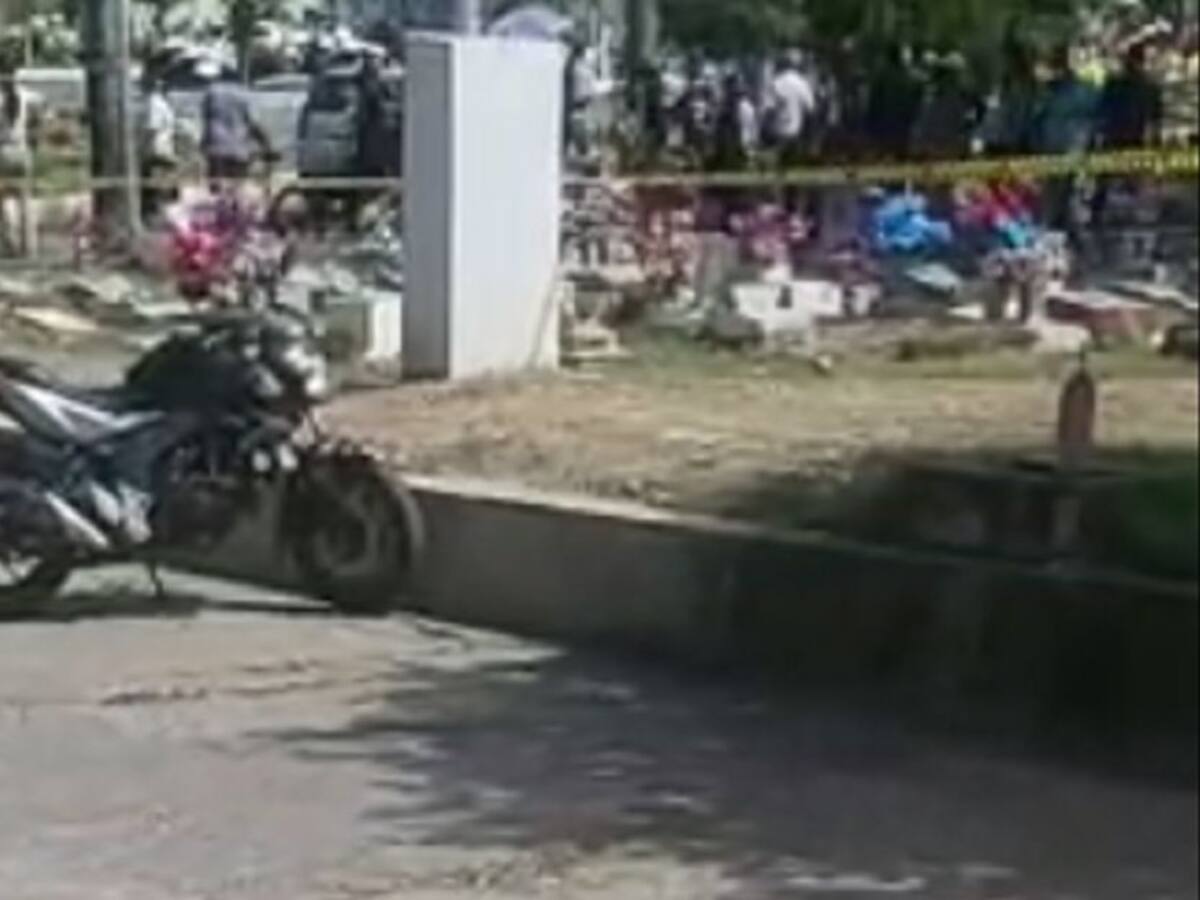 Un muerto y un herido dejó ataque de sicarios en cementerio de Cartagena