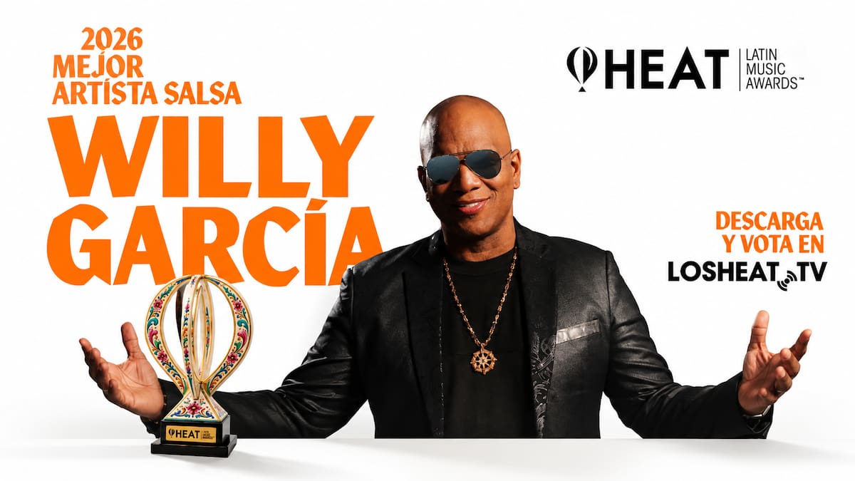 Willy García recibe nominación a Mejor Artista de Salsa en los HEAT Latin Music Awards 2026