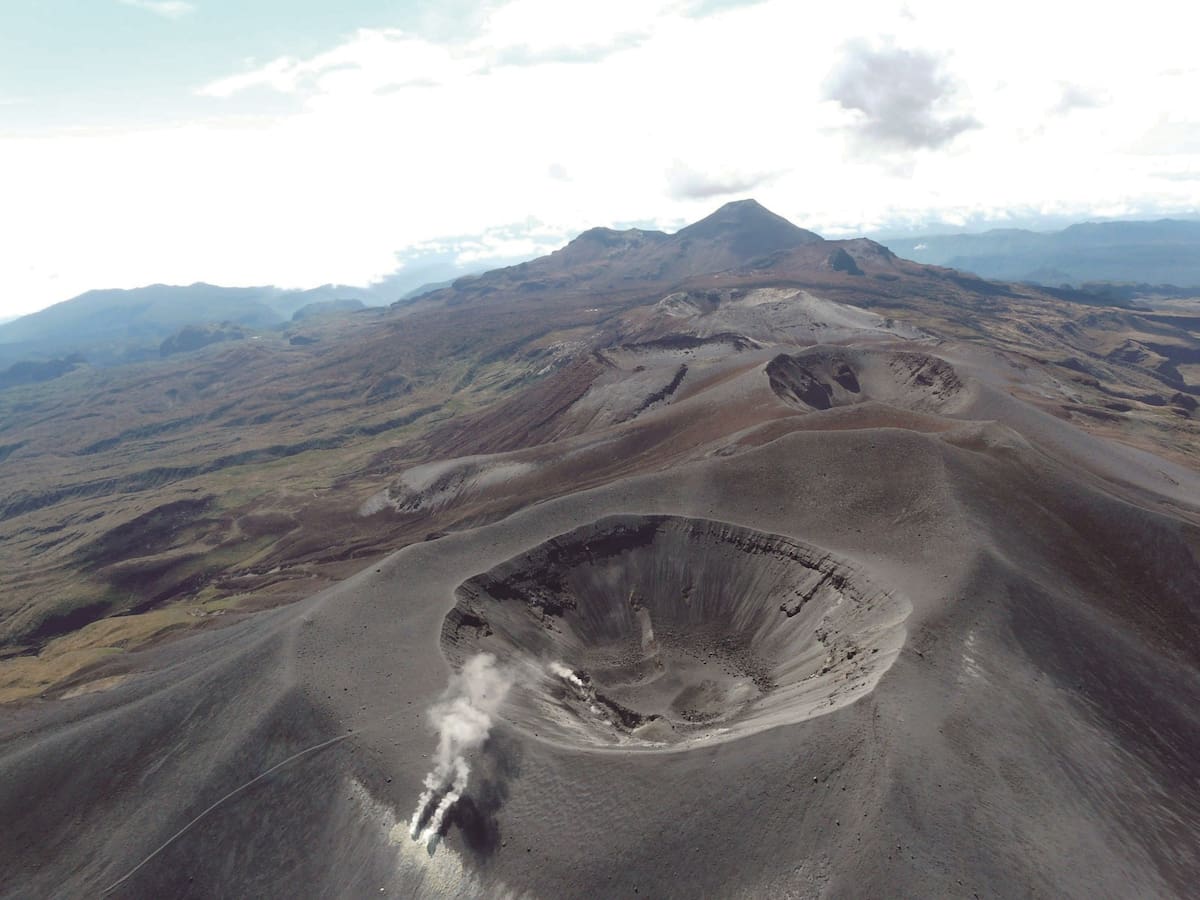 El volcán Puracé del Cauca regresó a estado de alerta amarilla