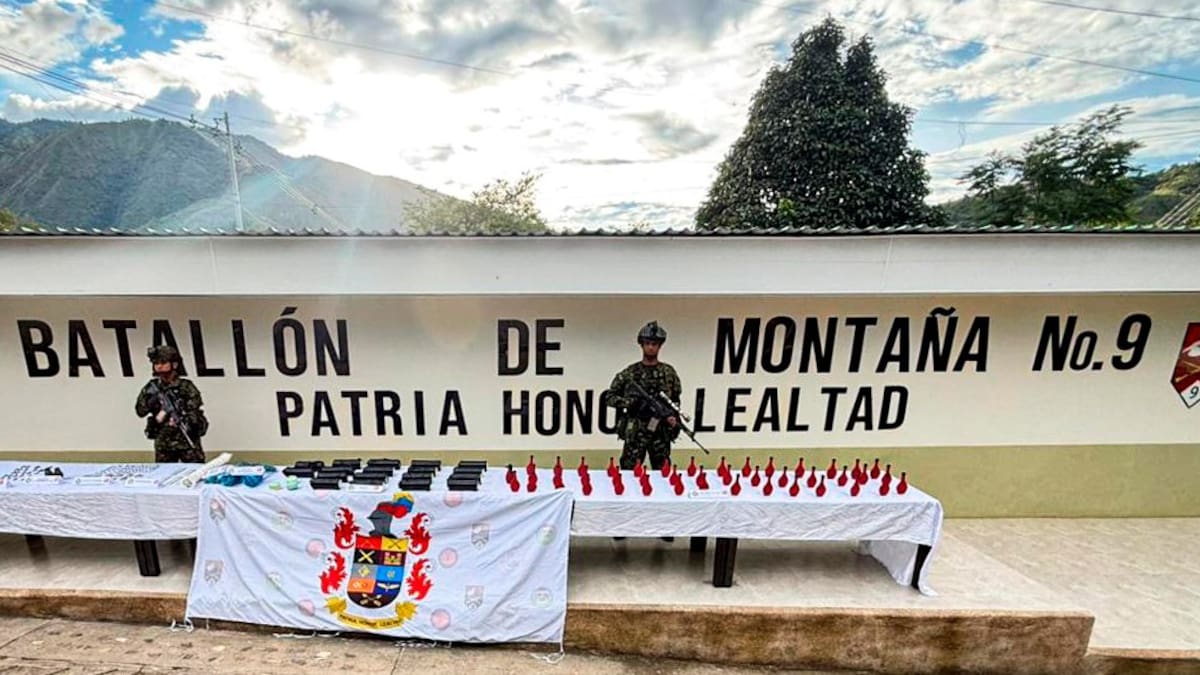 Incautan explosivos y armamento ilegal en la vereda La Danta de Algeciras, Huila