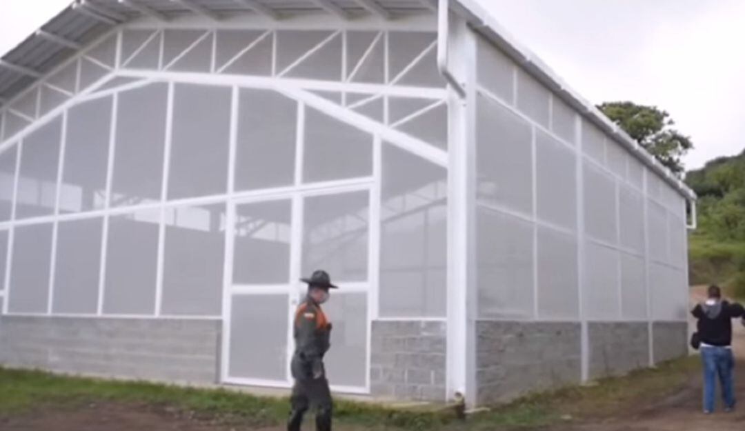Esta bodega fue construida al parecer sin los permisos respectivos por mutinacional aguacatera