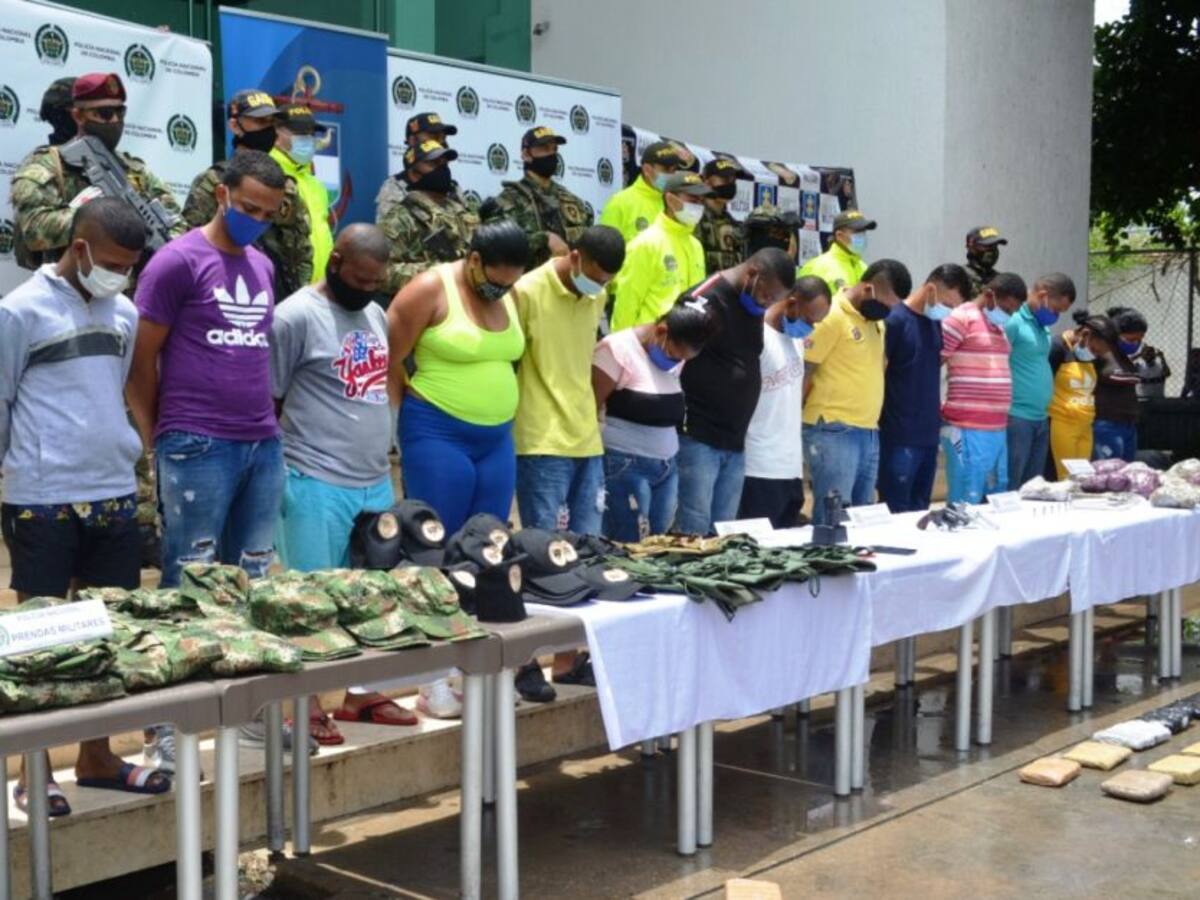 Cárcel para 14 integrantes de banda de narcotráfico en Cartagena