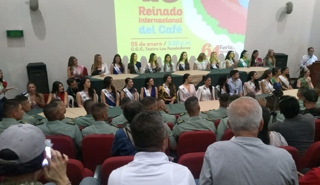 Rueda de prensa con las candidatas del 49 Reinado Internacional del Café