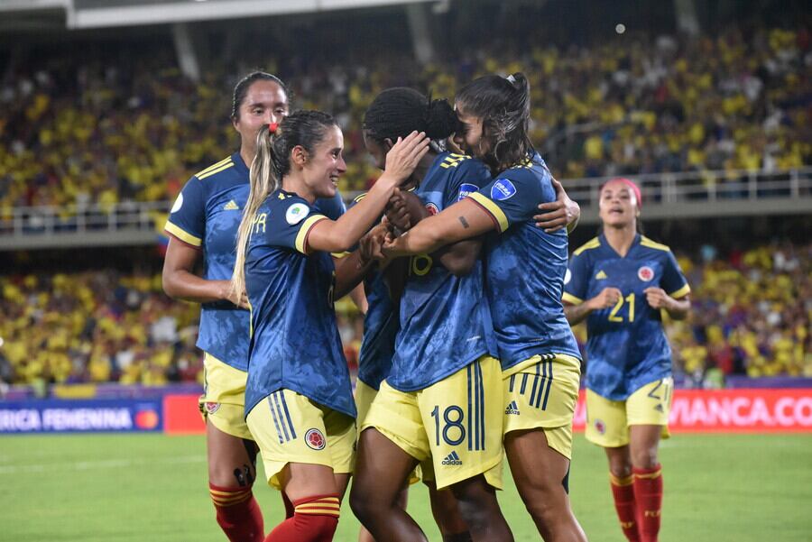 17 de julio de 2022. La Selección Colombia Femenina de Mayores derrotó 2-1 a su similar de Ecuador en el estadio Pascual Guerrero.
