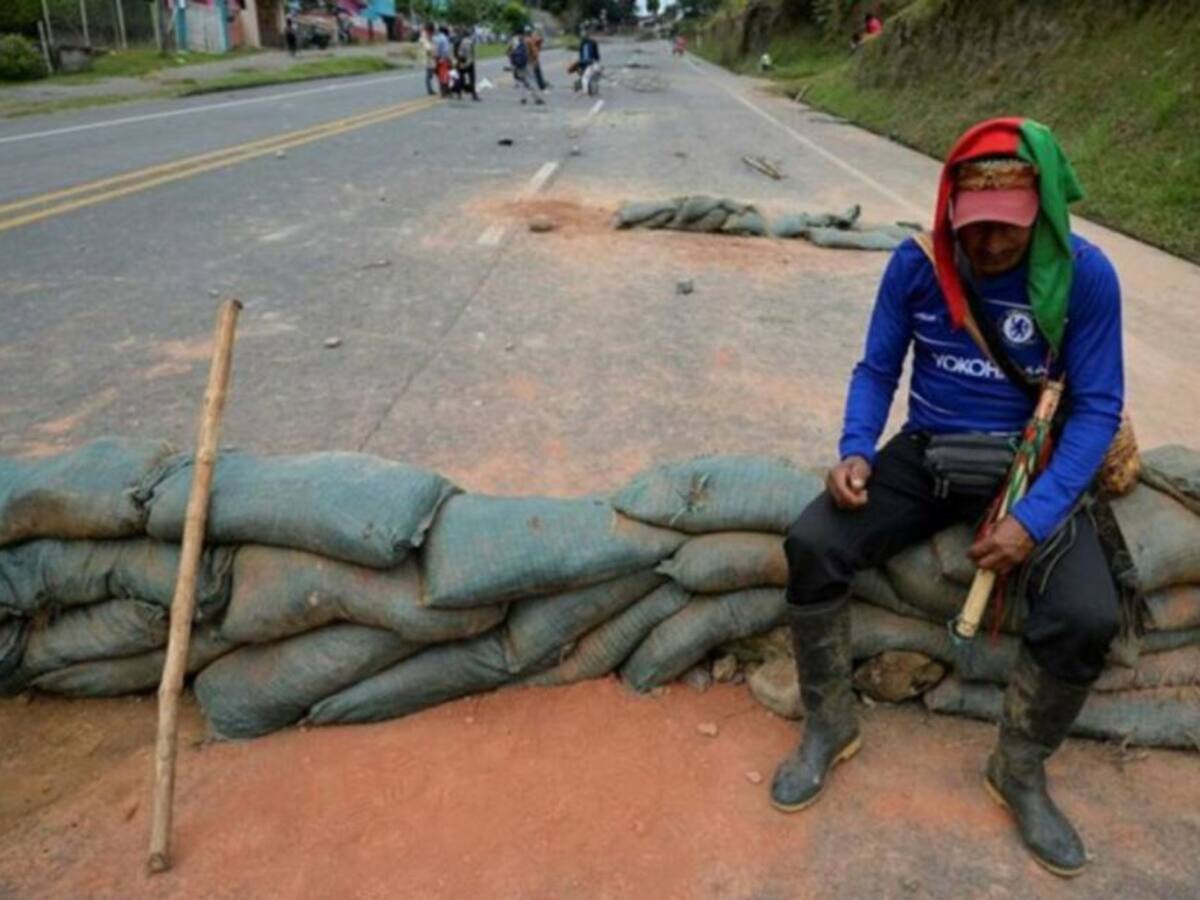 Bloqueo en la vía Risaralda - Chocó por parte de comunidades afro