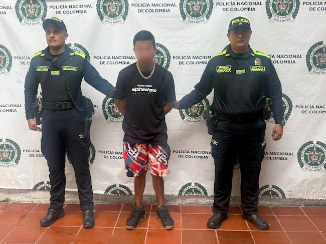 Un hombre conocido con el alias de “Andrés”, involucrado en el homicidio. Foto Policía Huila.