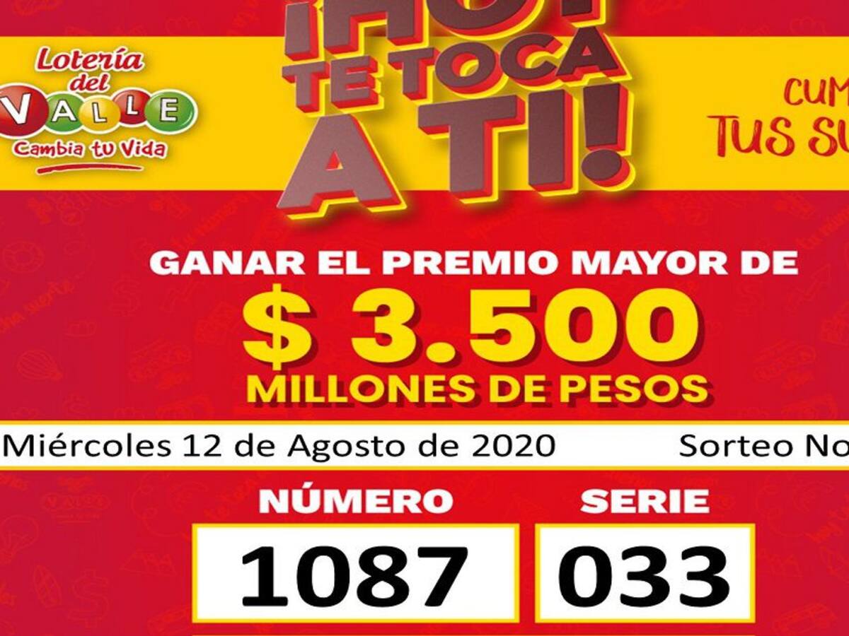 Resultado de la Lotería del Valle coincide con número de detención de Uribe